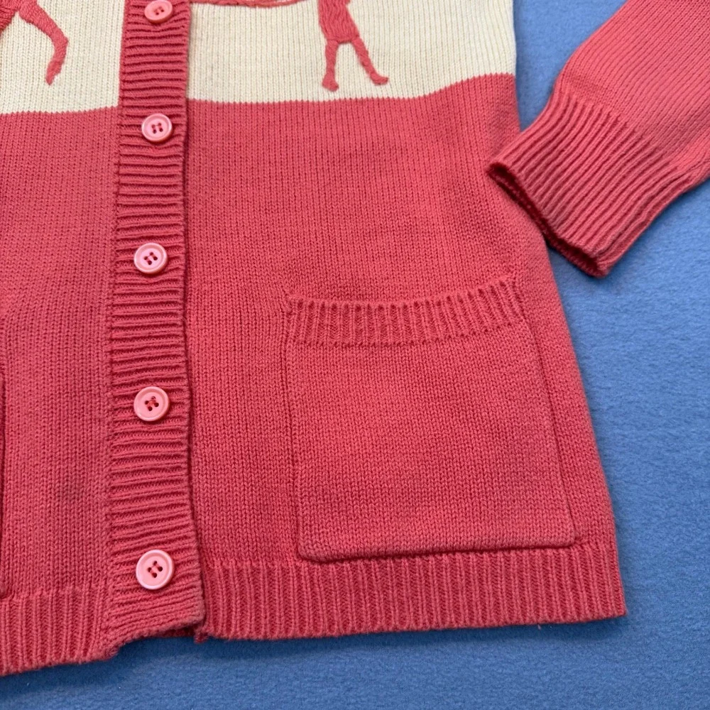 Country Set Cardigan Womens Small Vintage Equestrian Colorblock Retro Knit - Picture 2 of 8